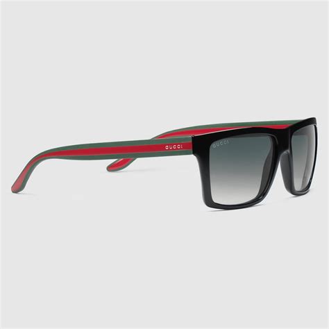 gucci uomo rectangular frame occhiali da sole|Gucci Eyewear Rimless rectangle.